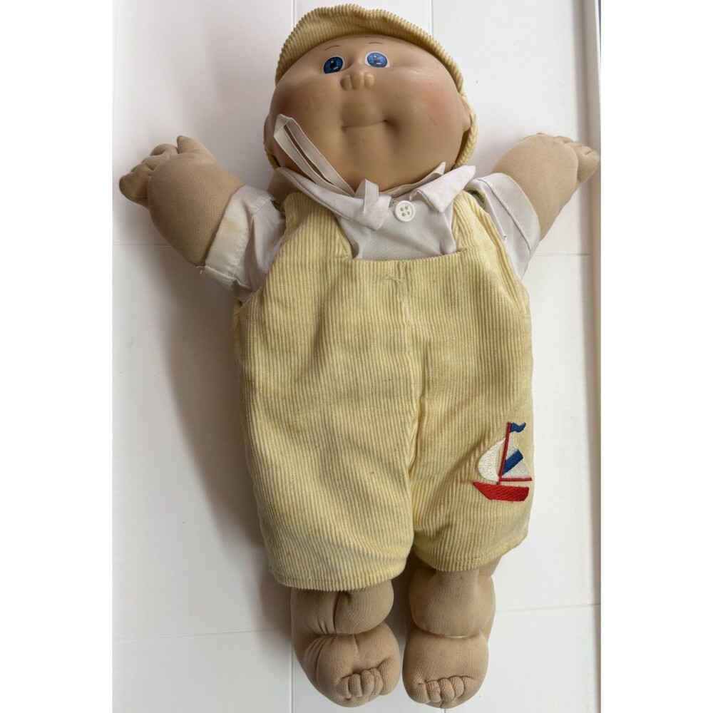 Vintage COLECO 1985 Preemie CABBAGE PATCH KIDS Boy Blonde Hair Blue Eyes